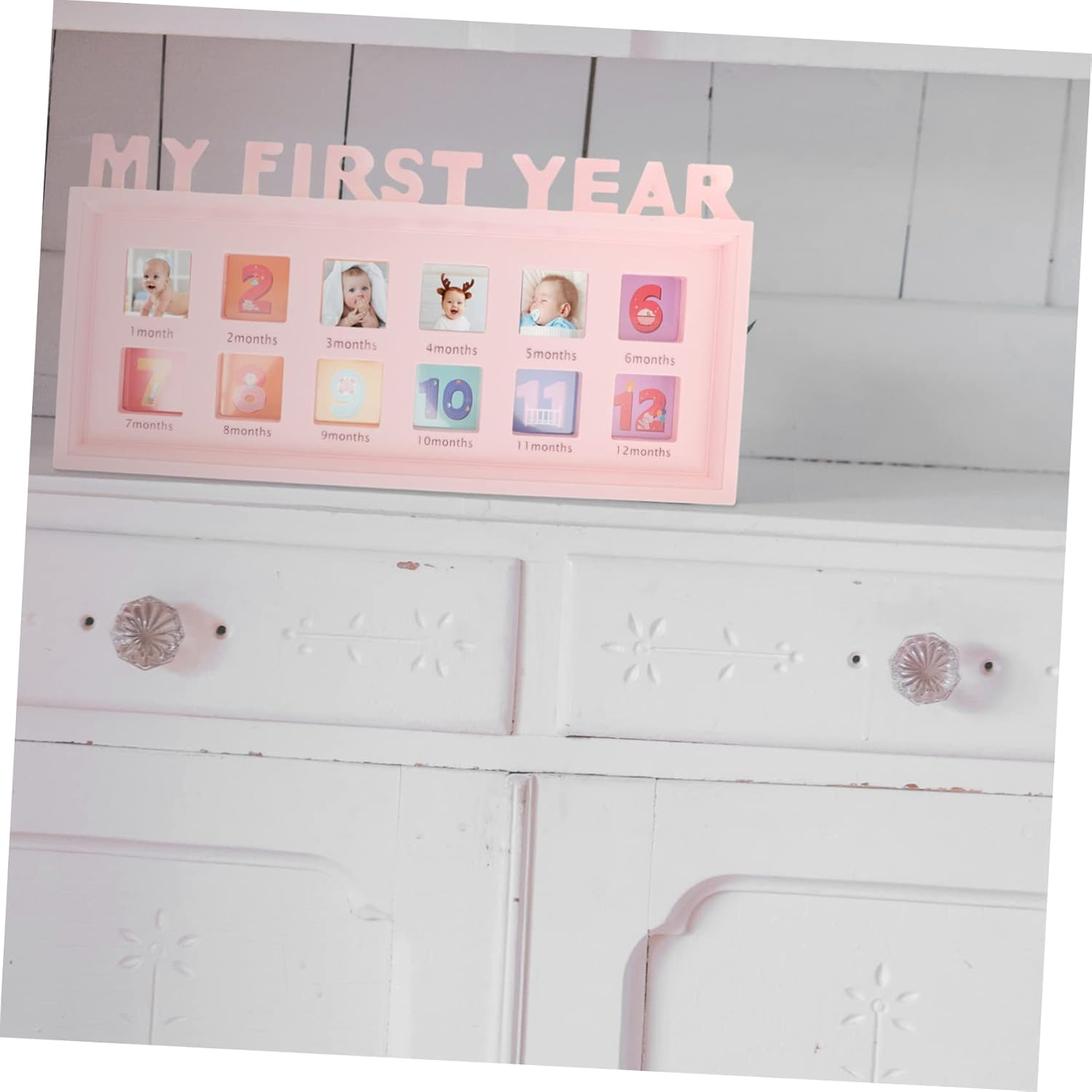 Boy Girl'S Growth Photo Frame Month Milestone Frame Boy Girl Growth Frame for Book image number 4