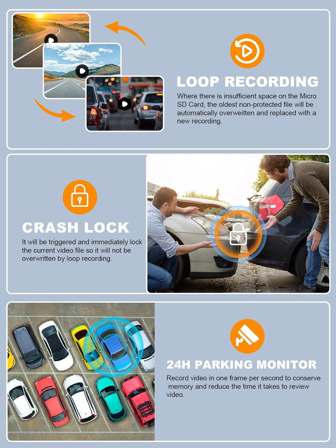 PRUVEEO Dash Cam for Car, 4 Channel Camera FHD 1080Px4, Front Left Right and Rear, Front and Rear Inside, Built-In GPS Wifi, Polarizing Lens CPL Filter, Free 128GB Card, Double CPL image number 1