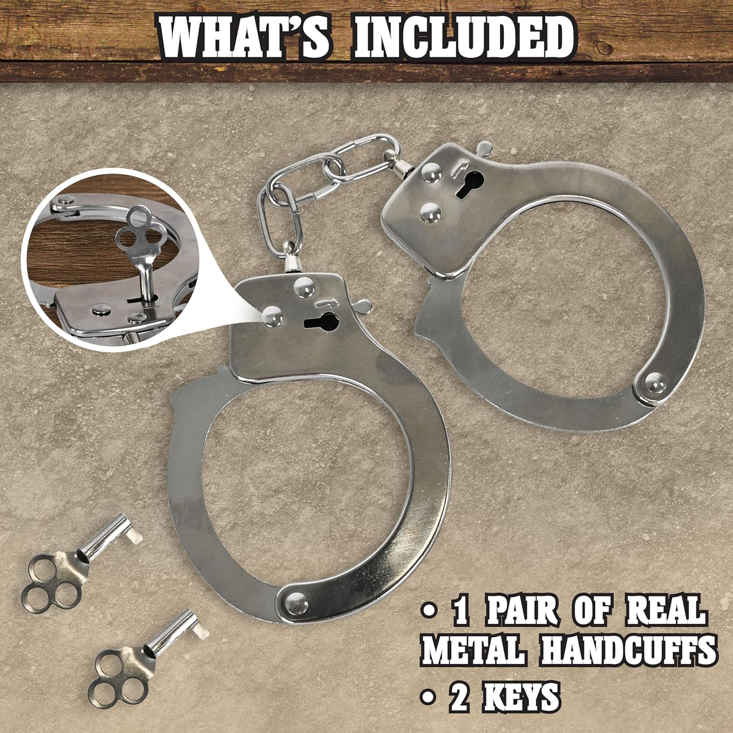 Maxx Action Western Series Deluxe Toy Marshall Cuffs with Key