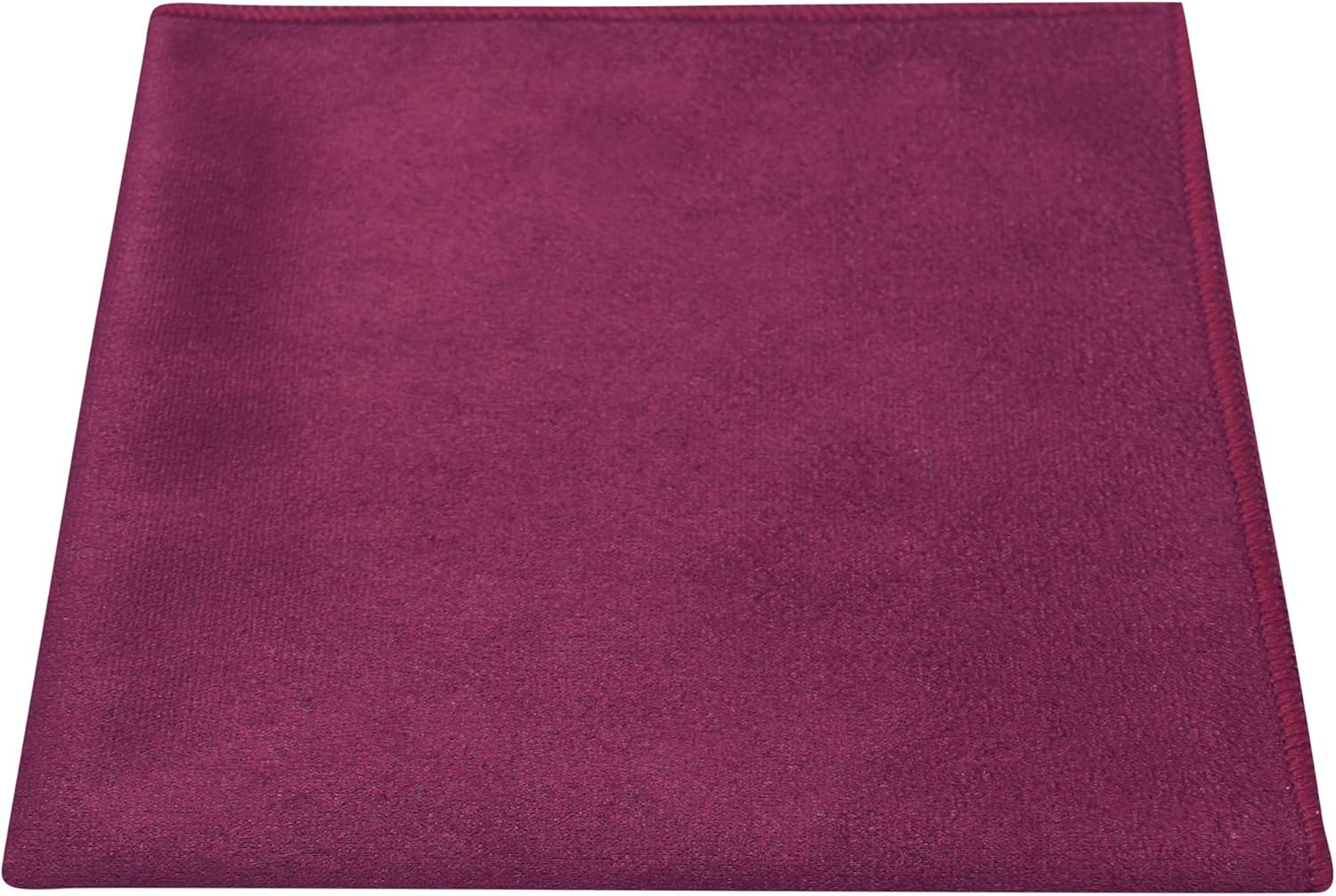 Luxury Plum Purple Suede Pocket Square, Handkerchief, Moleskin