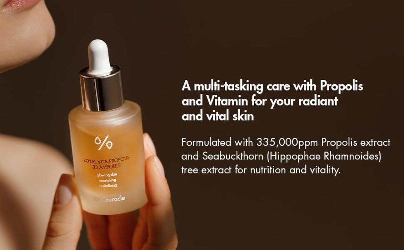 Honey Nourishing EssenceㅣRoyal Vita Propolis 33 AmpouleㅣKorean Skin Care Contains Royal Jelly Extract, PanthenolㅣEffective Vitamin Serum Strengthen the Skin Moisturizing, SoothingㅣDr.Ceuracle image number 6