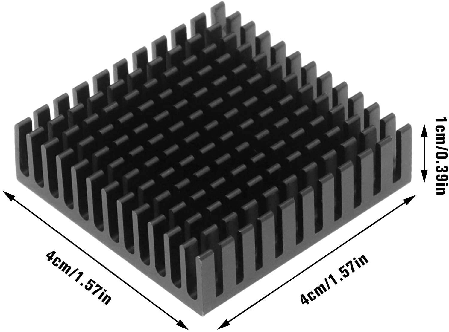 3Pcs Aluminum Chipset Heat Radiator Cooling 40Mm X 40Mm X 11Mm, Suitable for Nema 17 Stepper Motor Heatsink image number 2