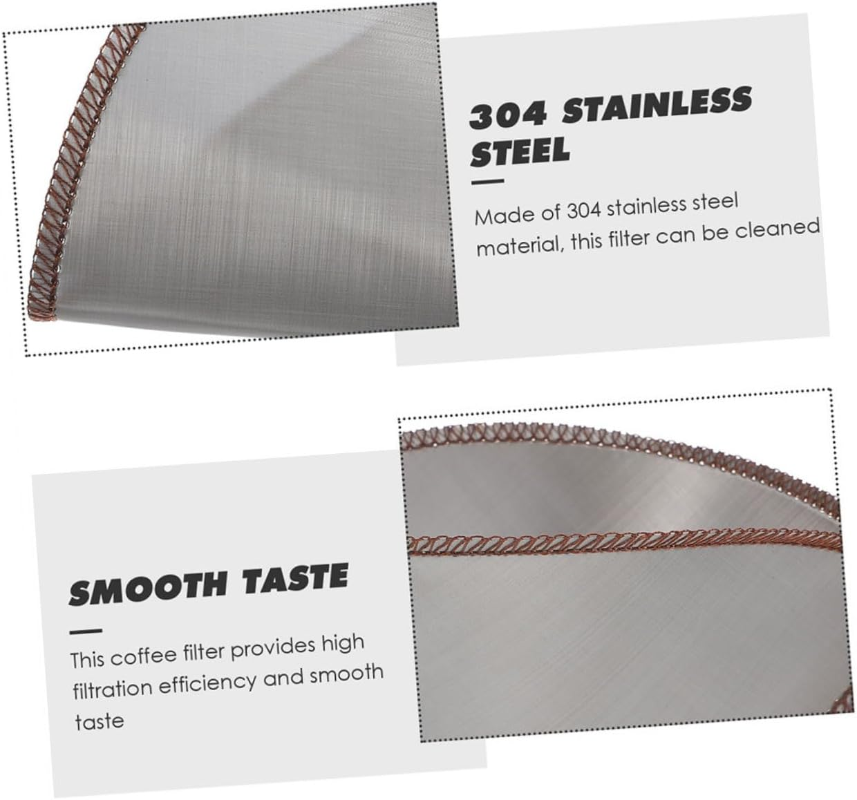 Happyyami 2Pcs Stainless Steel Coffee Filter Mesh Reusable Fine Strainer for Espresso Pour-Over Brewing Compatible with Cups Easy to Clean image number 5