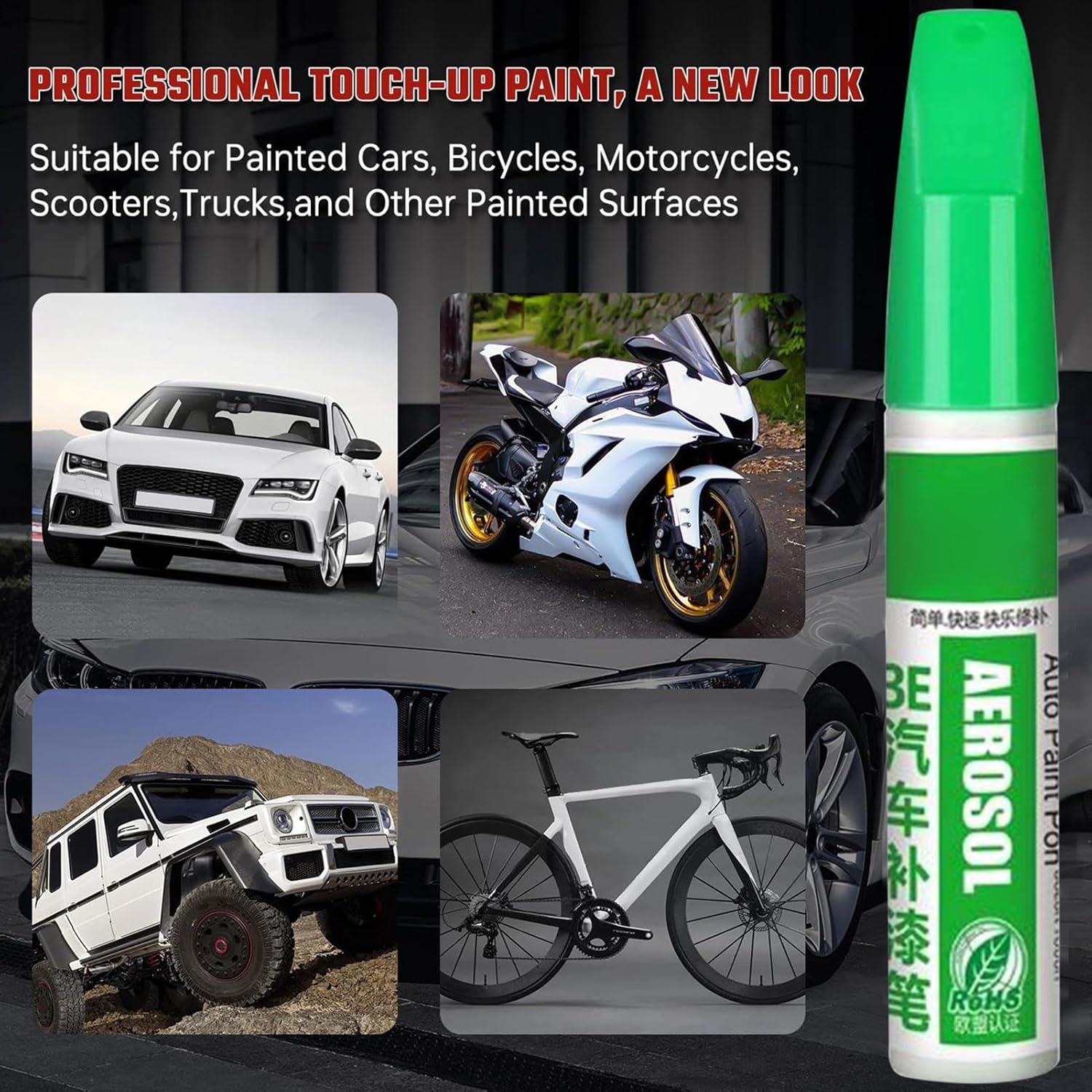 Paint Pen for Car - Scratch-Filling Car Paint Repair Pen,Quick-Drying Color-Matching 12ML Markers for Art Crafts Furniture Refinishing Wood Motorcycle Truck Model image number 5