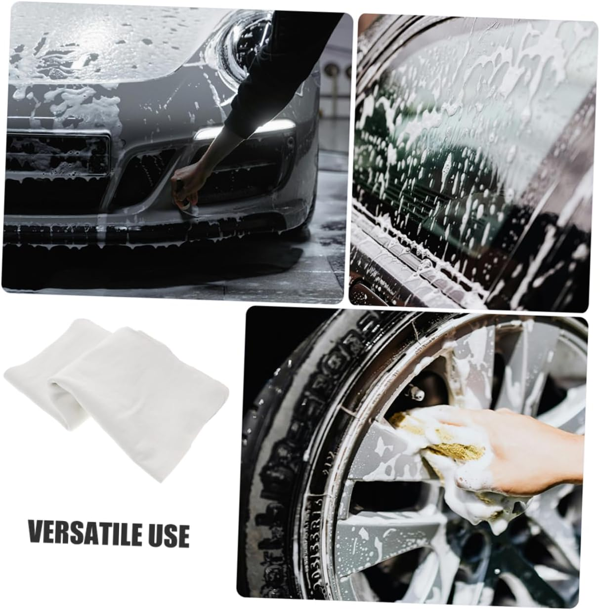 ASAKKURA Super Absorbent Chamois Cloth for Car Drying 30X55Cm Thick Natural Leather Car Wash Towel Fast Drying Detailing Cloth for Automotive Cleaning and Care image number 2