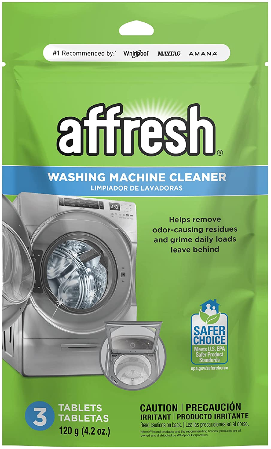 Whirlpool - Affresh High Efficiency Washer Cleaner 3-Tablets 4.2 Ounce image number 3