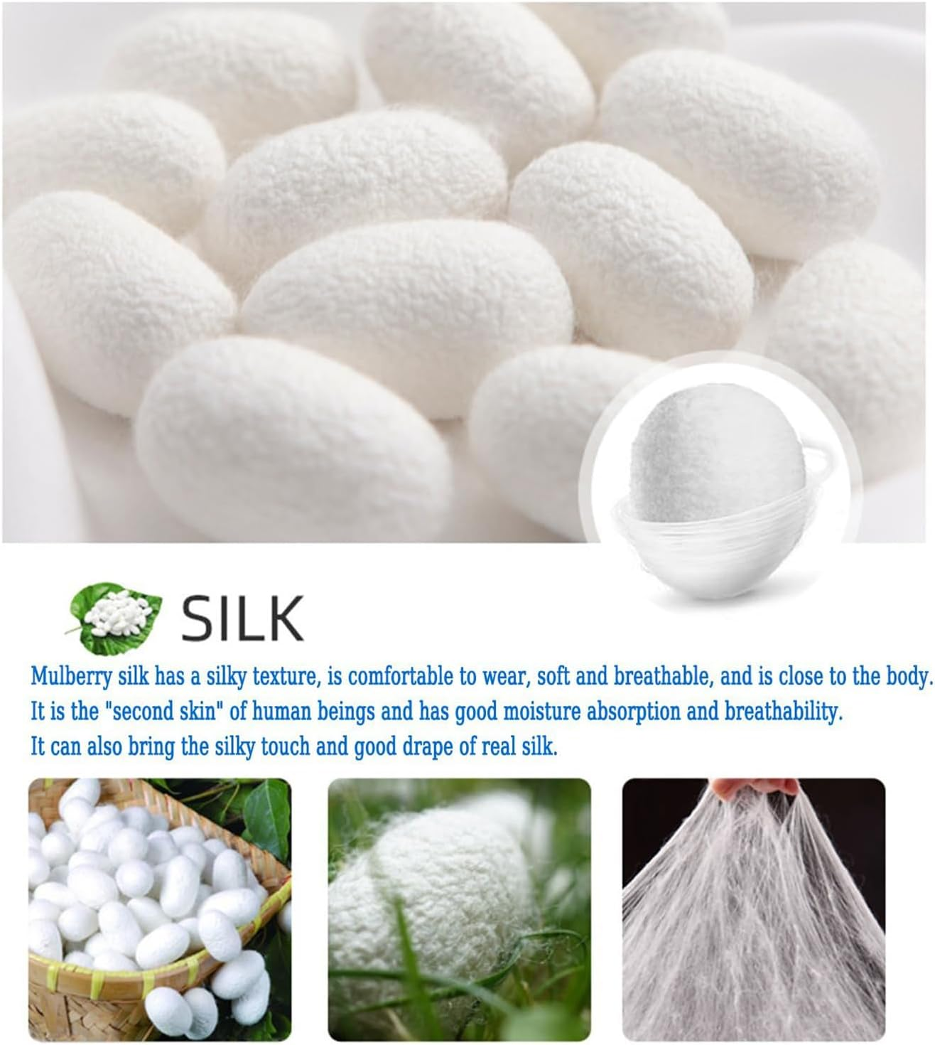 Raw Silk Gloves Ayurvedic Massaging Mitts Dry Massage Brush Bath Scrubbing Shower Bamboo Fiber Body Cleaning Cloth Sponges Dead Skin Remover for Wet Dry Brushing Bath Spa Massage Face image number 6