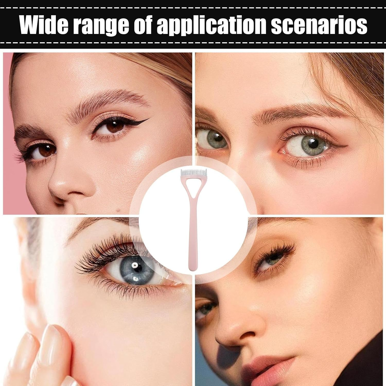 Shurzzesj Eyelash Separator Comb - Professional Definer Eyelash Comb,Multifunctional Lash Separating Tool, Eye Makeup Tools for Travel, Outdoor, Daily image number 4