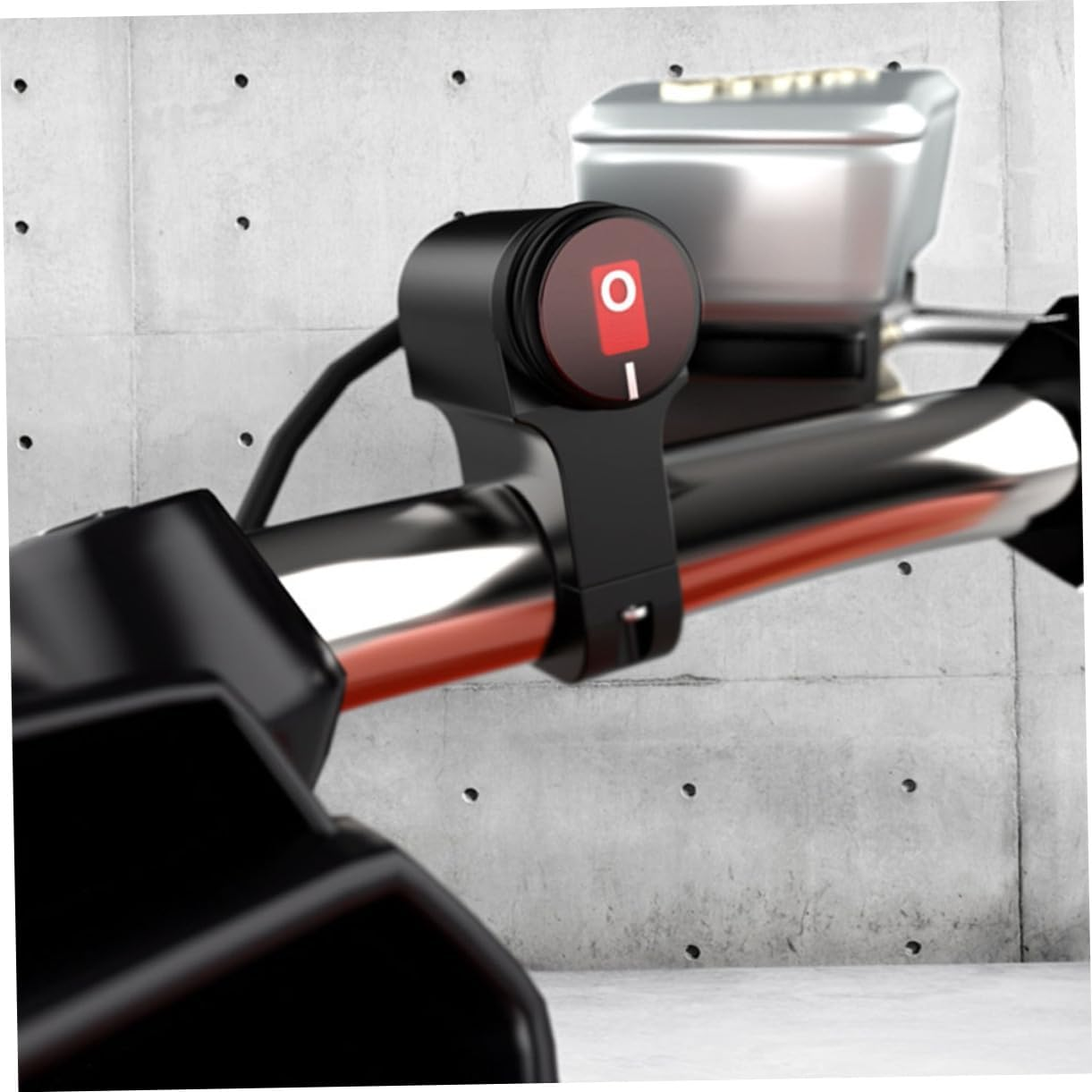 BUGUUYO Motorcycle Handlebar Switch 3-Wire on off Button with Light 22Mm Driving Lamp Toggle for Small Motorbike Fog Light Electrical Parts image number 5