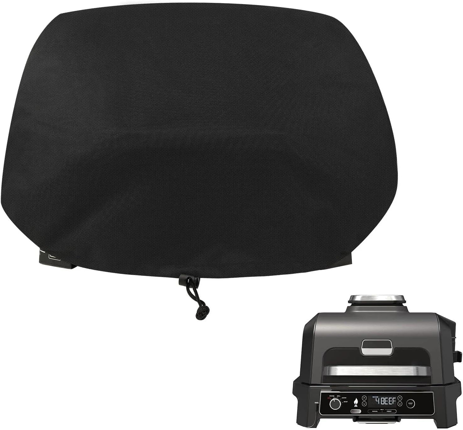 BBQ Cover for Ninja Woodfire Pro XL Outdoor Grill 600D Oxford Waterproof Dustproof Outdoor BBQ Cover Compatible with OG850 OG951 Electric Grill Accessories Black Unron image number 1