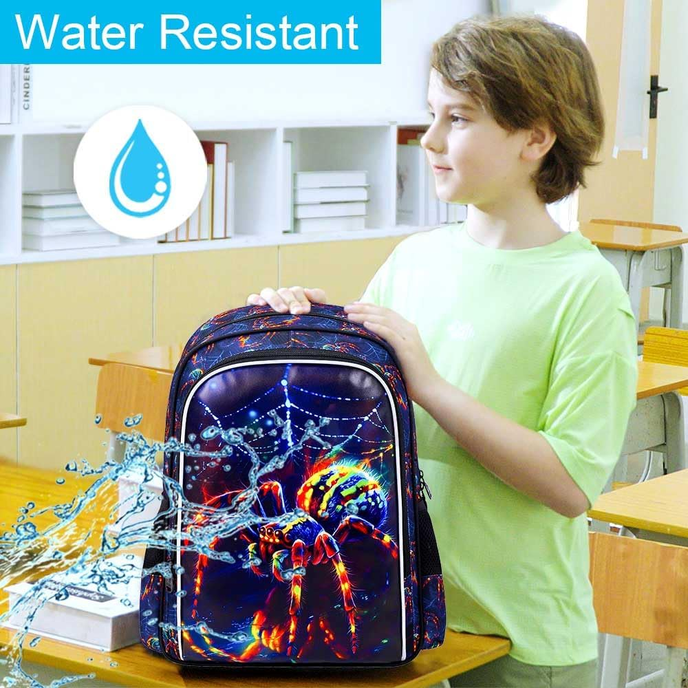 AGSDON 3PCS Backpacks for Boys, 16" Elementary Kids Backpack Preschool School Bookbags and Lunch Box - Cpwd Football image number 5