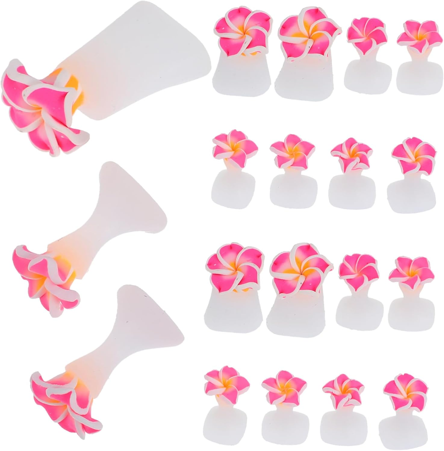 Ipetboom 3Sets Pedicure Toe Separators of Each Silicone Nail Art Tools for Women Toe Spreader for Nail Polish Comfortable and Easy to Use image number 3