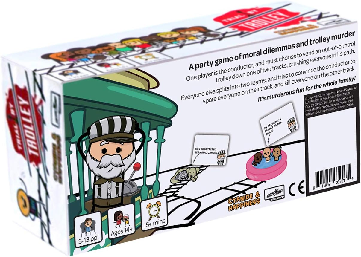 Skybound Lucky Duck Games Games Trial by Trolley Card Game, Mixed Colours image number 2