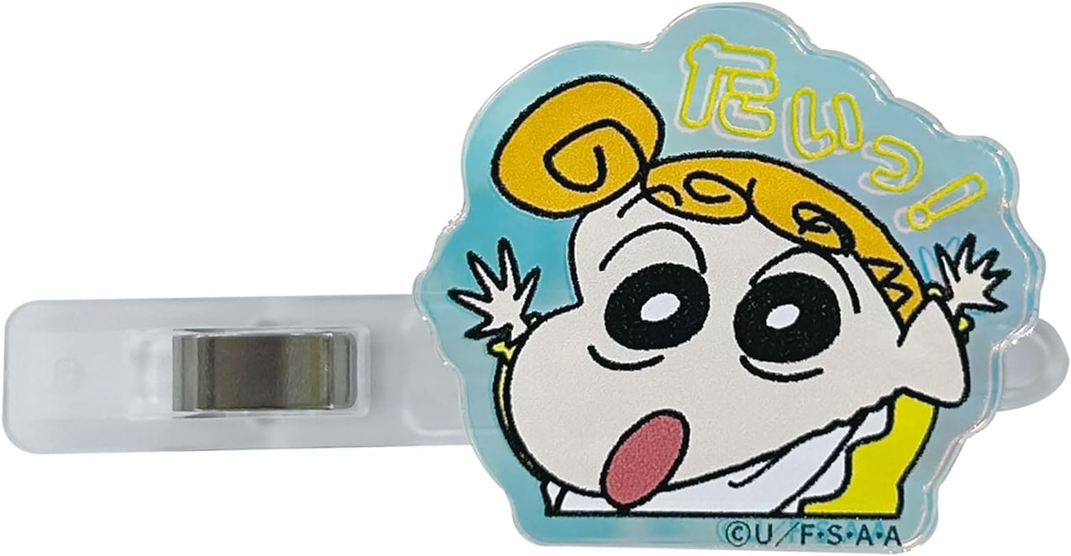 Eye Planning Crayon Shin-Chan Aurora Acrylic Hair Clip Sotoyu H1.6 X W1.6 Inches (40 X 40 Mm) (Acrylic) 0.3 X 2.2 Inches (7 X 55 Mm) (Hair Clip) K4100A image number 3
