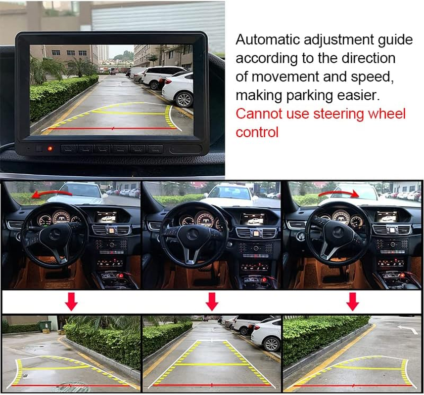 HD Waterproof 170&deg; Car Reverse Backup Night Vision Camera Rear View Parking Cam, Durable for All Weather, Easy Installation, Universal Fit for 12V Vehicles image number 5