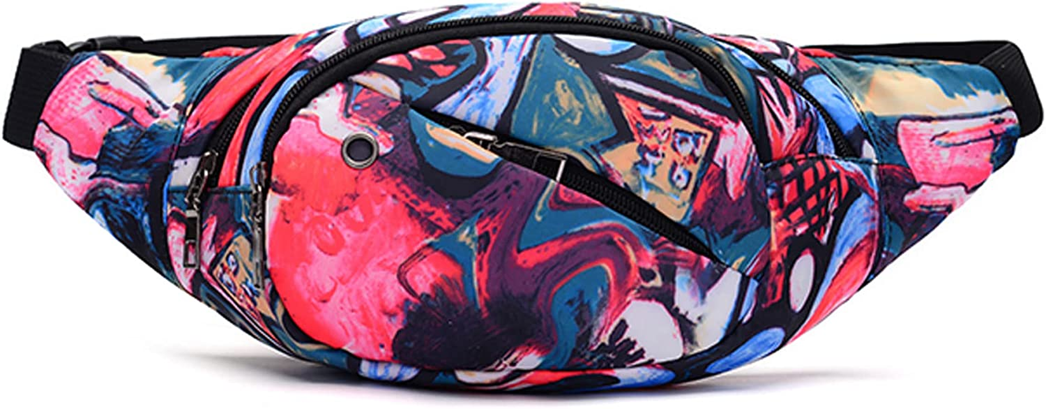 Fanny Pack Fashion Waist Chest Bag Adjustable Belt Chest Shoulder Pack Casual Bag Bum Bags Hip Pouch for Women Men Running Hiking Fitness Cycling Beach Travel Concert Festival