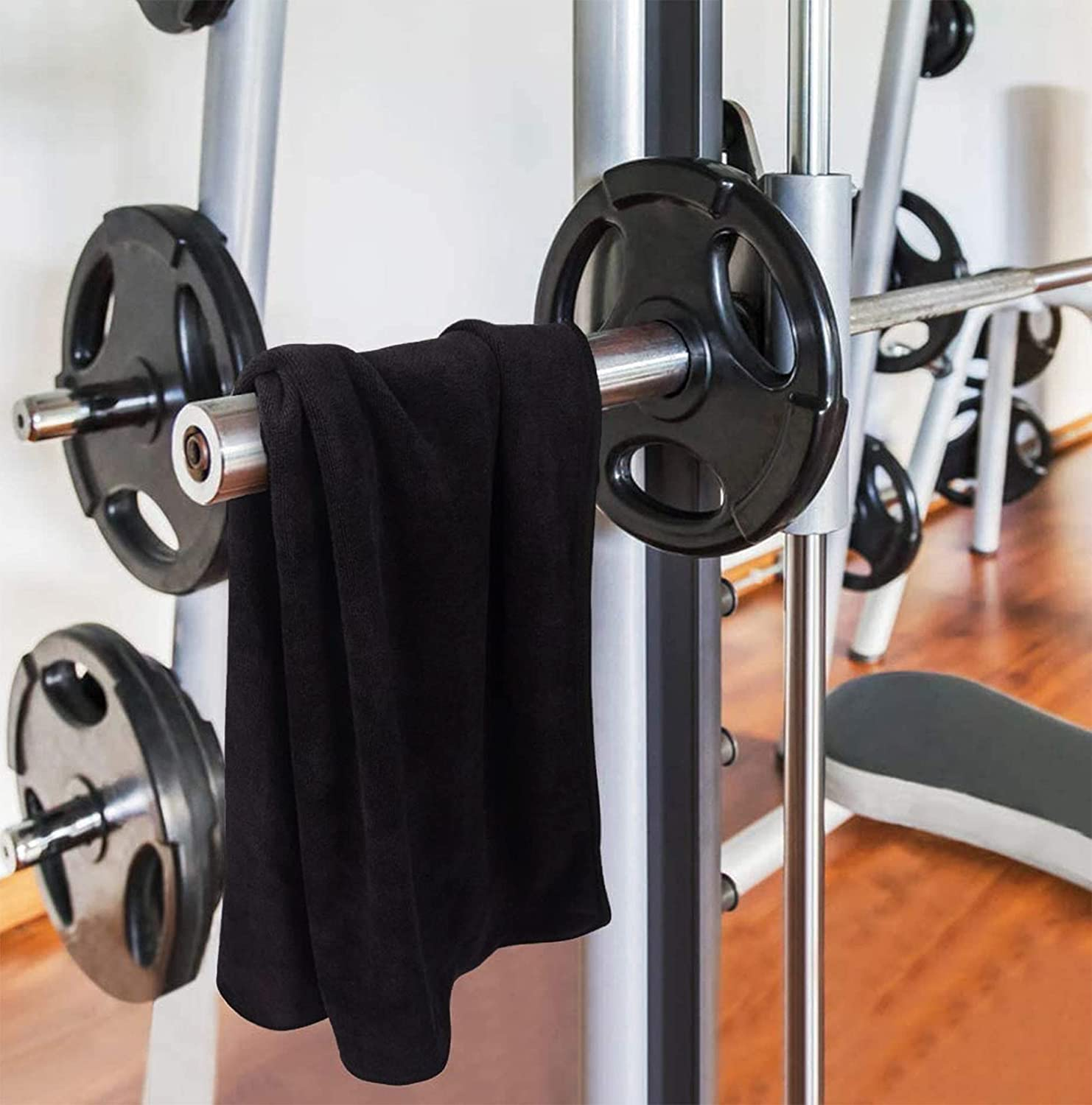 3 Pack Gym Towels, Drying and Absorbent Microfiber Sports Towels, Lightweight Multipurpose Gym Exercise 40Cm X80Cm image number 1