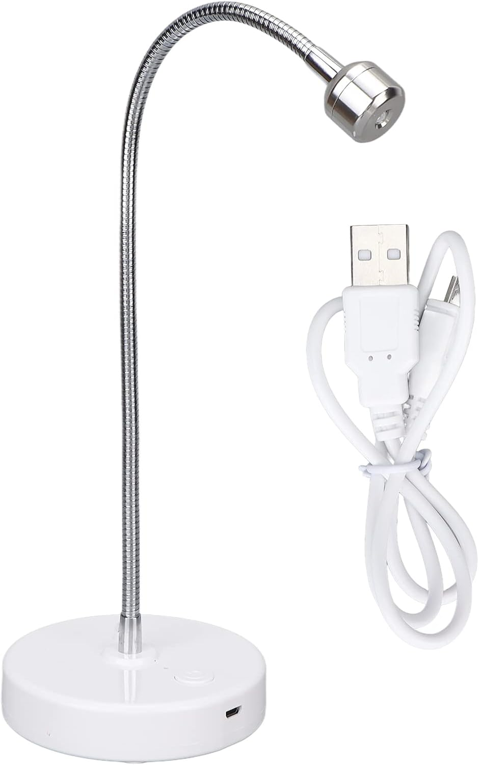 LED UV Nail Lamp, 3W Quick Dry Gel Nail Dryer, Professional Nail Polish Curing Light with Adjustable Angle Gooseneck for Salon Home DIY, USB Charge Manicure Lamp Nail Art Tool image number 1