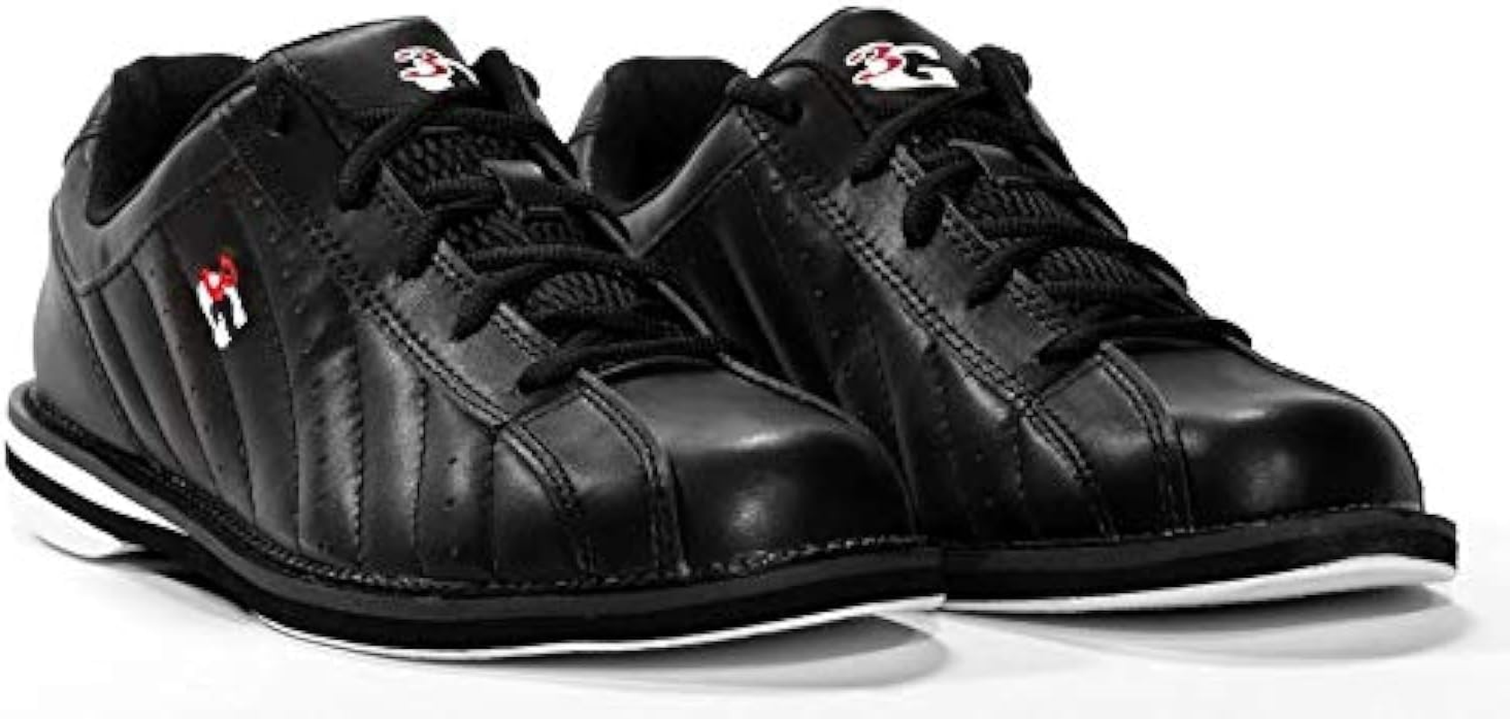 3G Kicks Unisex Black Bowling Shoes- Wide Width