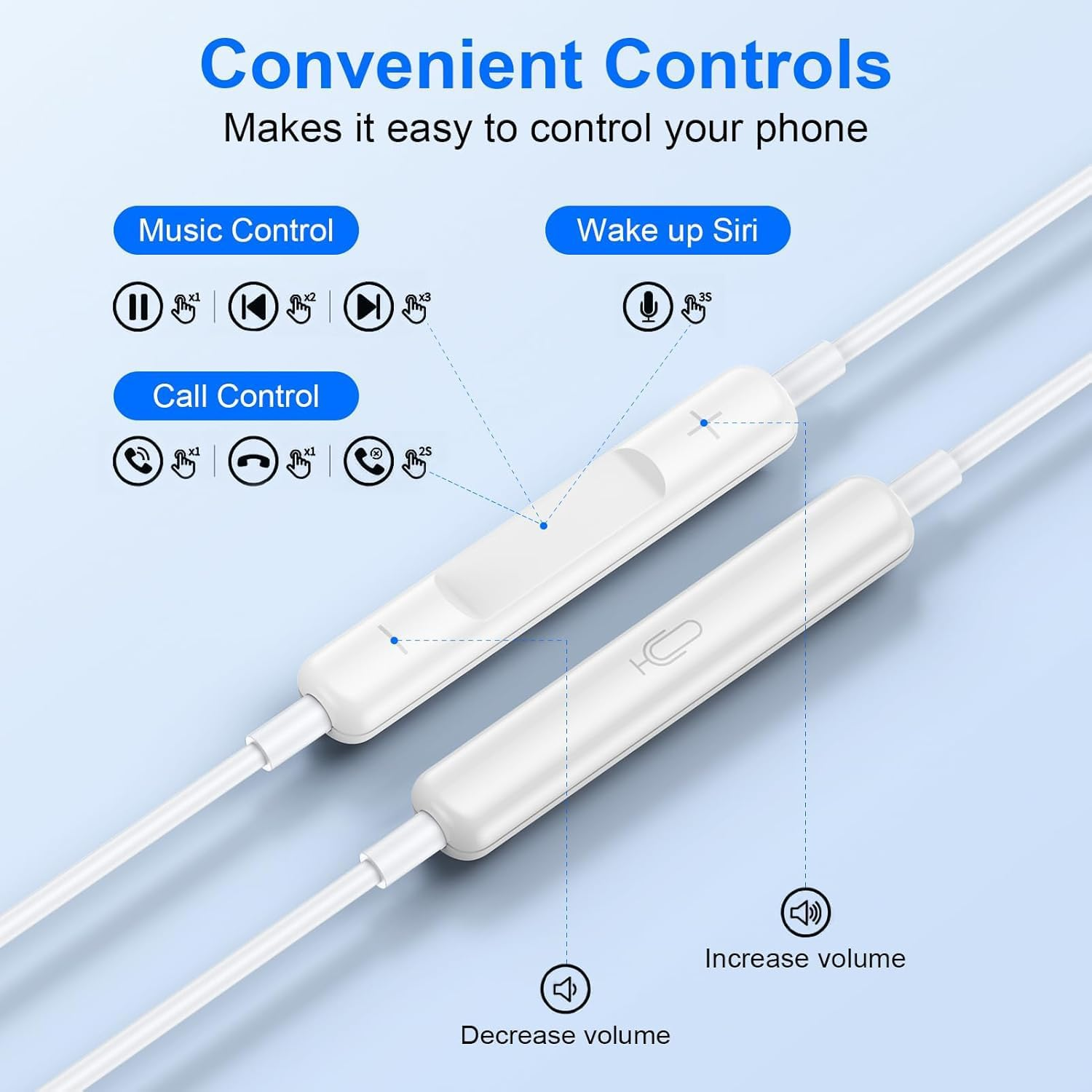 2 Packs USB C Wired Headphones for Iphone 16/15 Pro Max Plus, Type C Earbuds with Mic & Volume Control Nosie Reduction, Earphones Hifi Stere for Ipad Pro, Galaxy S23/S22/S21/S20/Ultra Note 10/20 image number 4