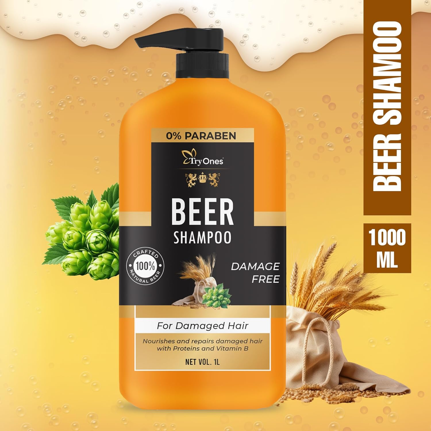 TRYONES Beer Shampoo image number 1
