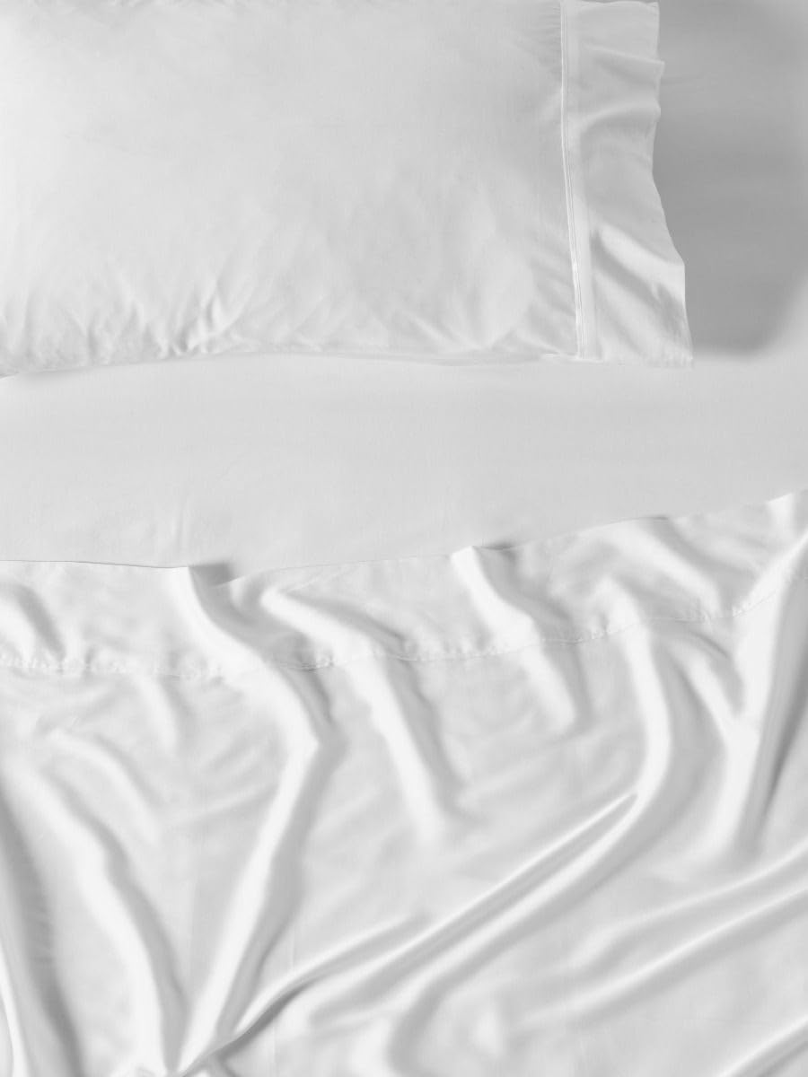 Linen House Nara White QB Fitted Sheet image number 5