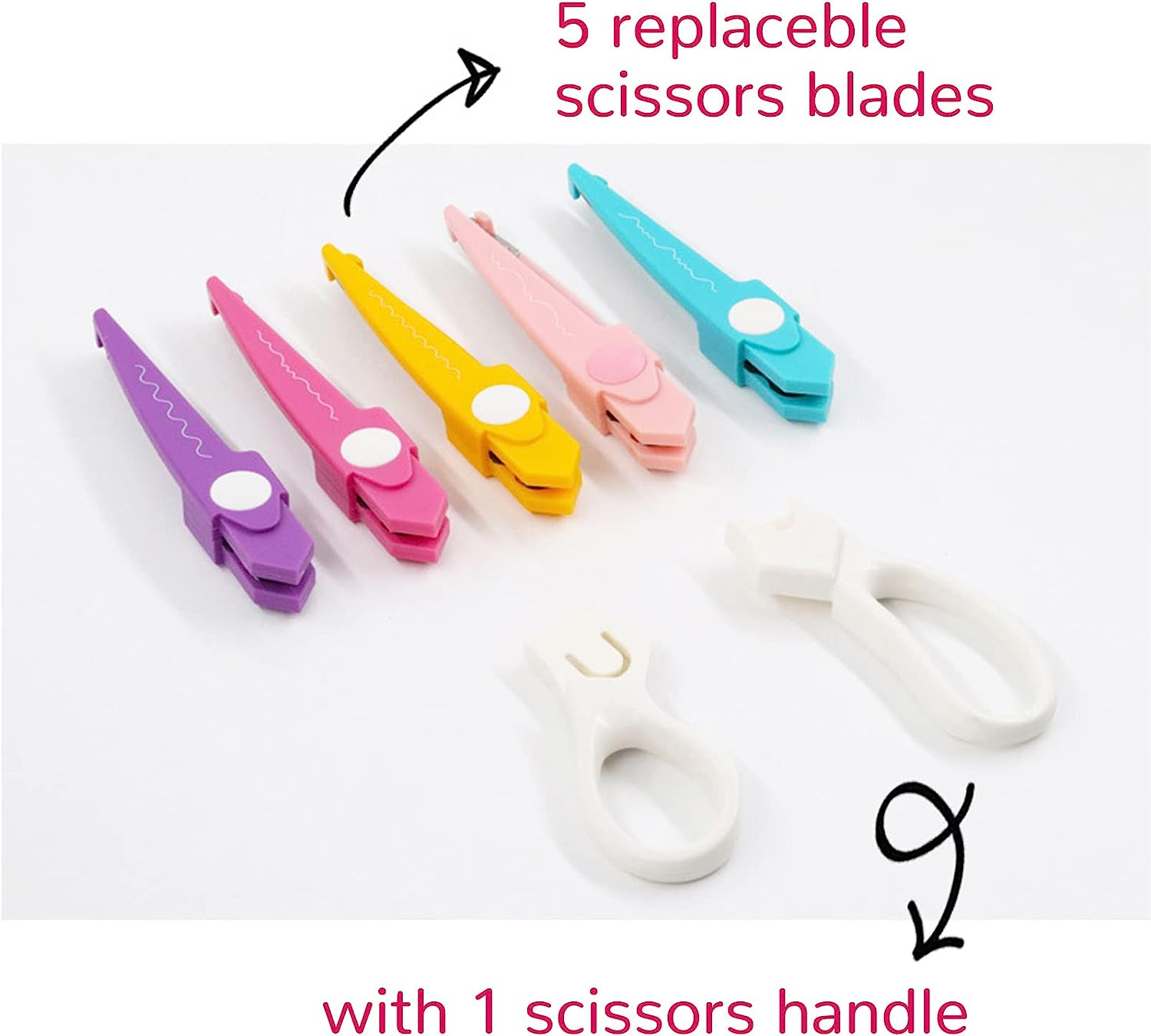 SNOOU Paper Caft Scissors Set 5 Pairs of Decorative Edge Great for DIY Paper Edge Cutting Crafts Scrapbooking Paper Quilling and Kid&rsquo;S Designs for School Stationary Office Adults image number 6