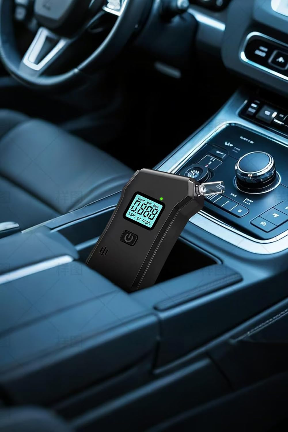 Breathalyzer, Upgraded Portable Professional High-Accuracy Breathalyzers for Alcohol with LCD Digital Display, Personal Alcohol Breathalyzer Tester for Home Use Breath Alyzer Tester with 5 Mouthpieces