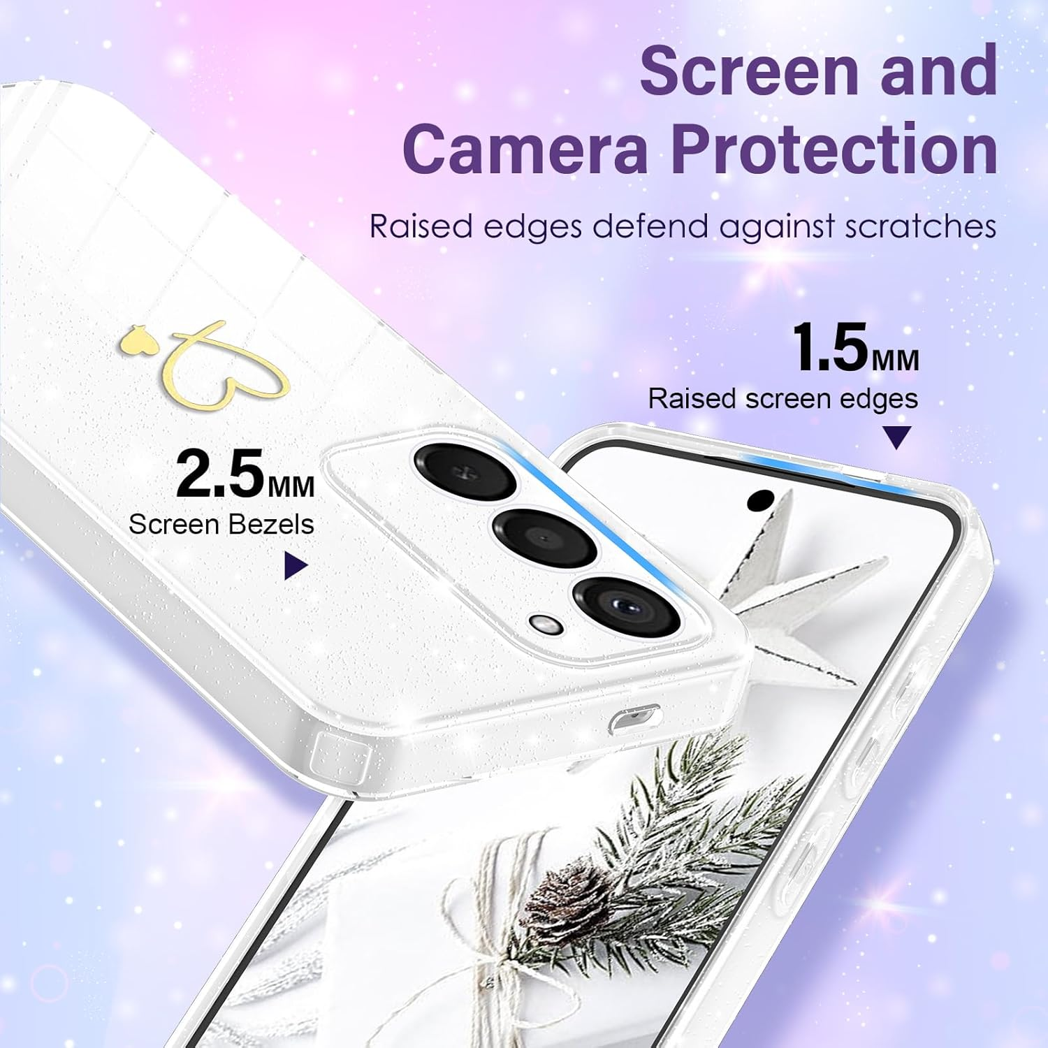 Case for Xiaomi Redmi 15 4G / 5G (EU Version) Glitter Love Silicone Soft TPU Protective Case Shockproof Protection Bumper Case Ultra Thin Scratch-Resistant Mobile Phone Case for Redmi 15 5G/4G image number 5