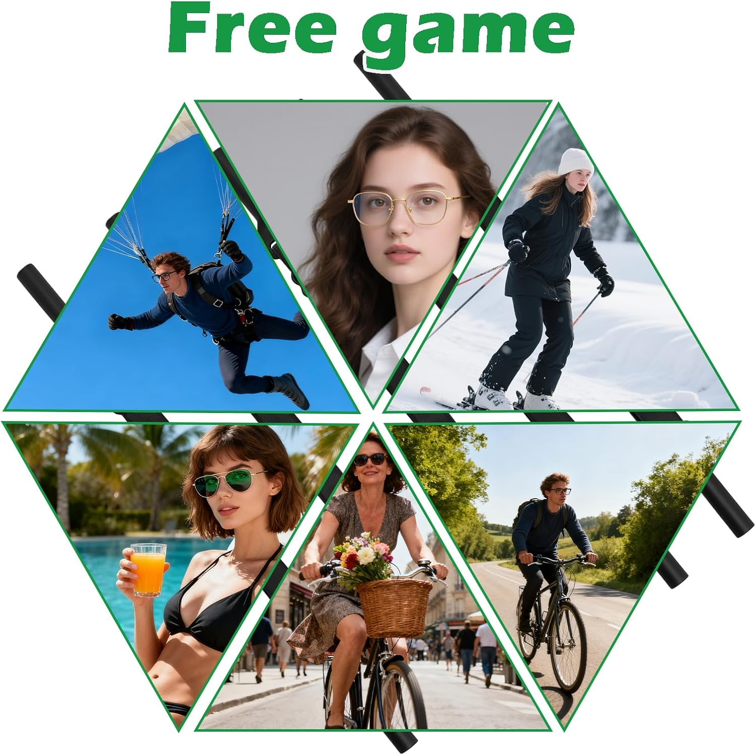 Jeyzuroa 5Pcs Sunglasses Strap Glasses Strap Adjustable Anti-Slip Eyeglass Holder Straps, Universal Fit for Men Women, for Sports & Daily Use, Fits All Frames (Reading/Sunglasses/Safety Goggles) image number 4