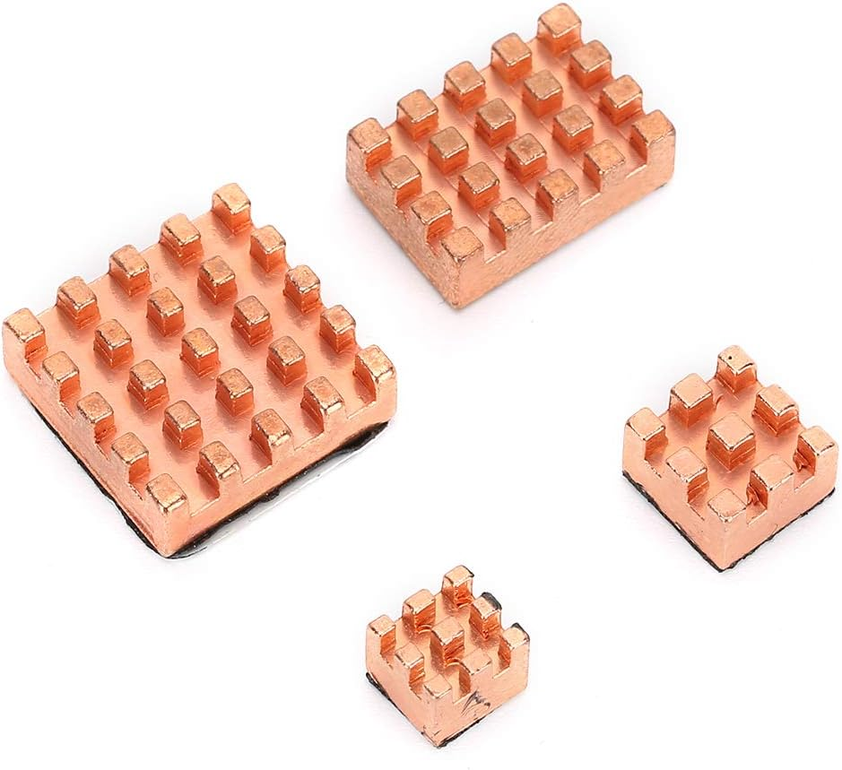 Heatsink for Raspberry, Cooling Heat Sink for Raspberry, Heatsink for Raspberry Simple Easy to Operate Fit for Raspberry Pi 4B 1G 2G 4G (Pure Copper Heat Sink)