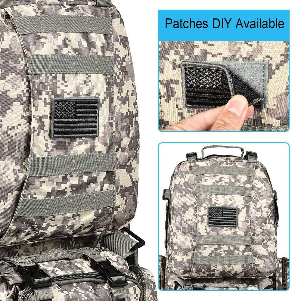 Crocox MOLLE Tactical Backpack Bag Military Pouches Rucksack Canvas Army Hiking image number 3