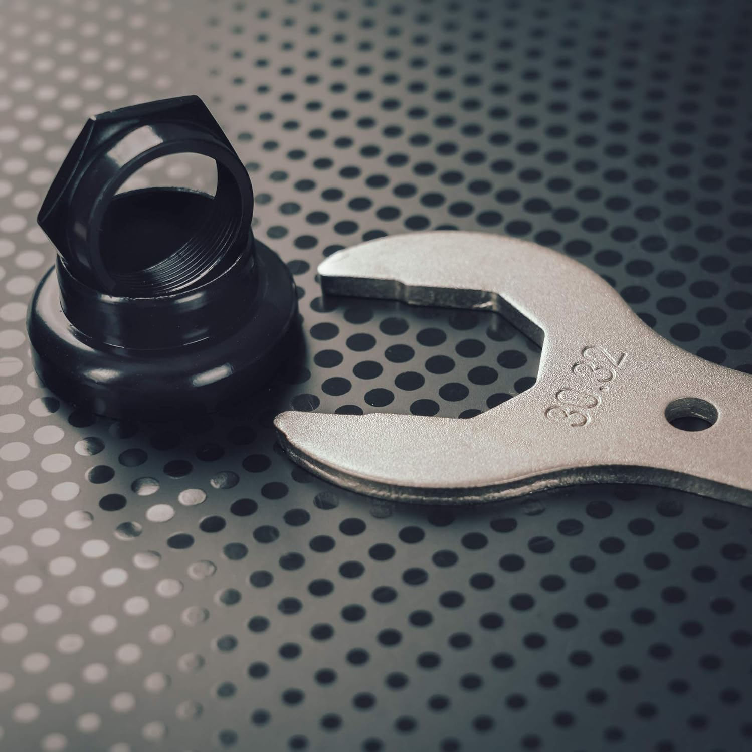 BIKEHAND Bike Headset Top Locknut Install Remove Tool Cone Wrench 30/32/36/40Mm for Vintage Bike Bicycle Threaded Fork image number 4