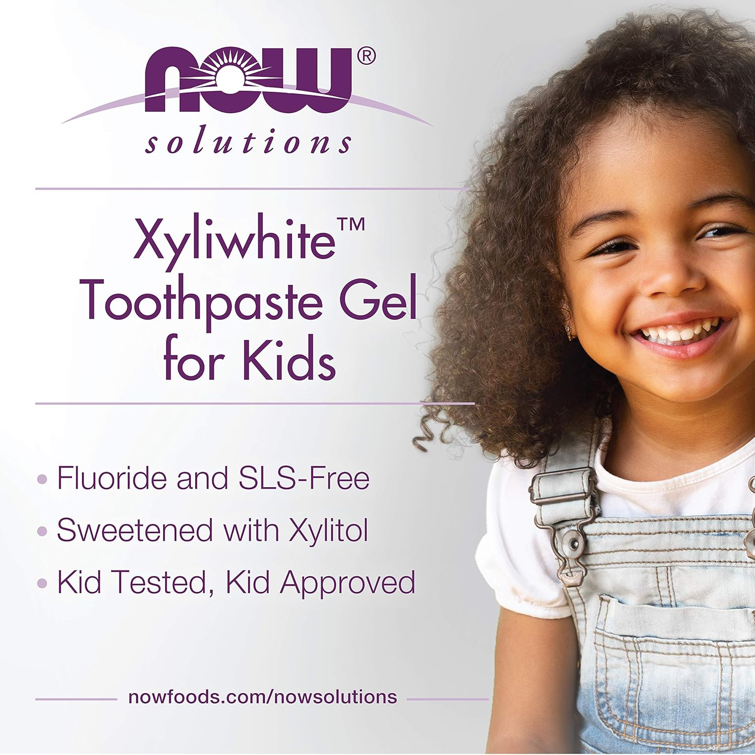 NOW Solutions, Xyliwhite&trade; Toothpaste Gel for Kids, Bubblegum Splash Flavor, Kid Approved! 3-Ounce image number 4