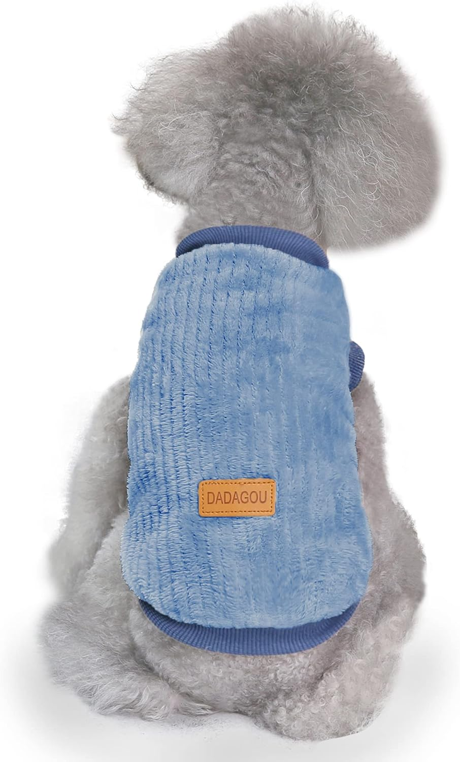 YAODHAOD Dog Clothes Pet Plush Pullover Dog Sweater Soft Thickening Warm Pup Dogs Shirt Winter Puppy Sweater for Dogs Cats (Small, Blue)