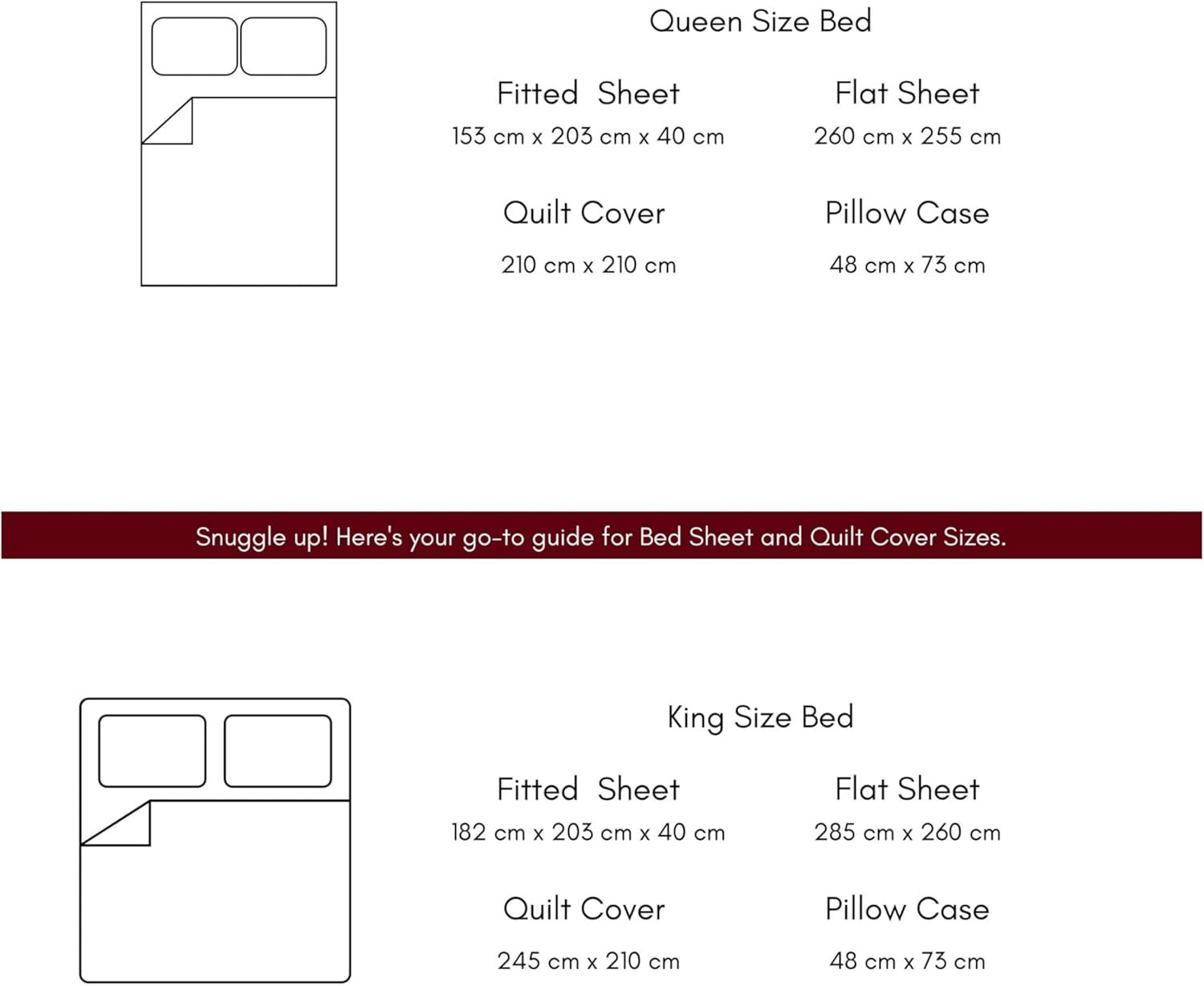 100% Cotton Bed Sheet Set &ndash; Includes Flat Sheet, Deep Fitted Sheet & 2 Pillowcases &ndash; Soft, Breathable & Natural Bedding &ndash; Queen/King Size &ndash; All Season, Machine Washable (Pink Lavender, King) image number 3