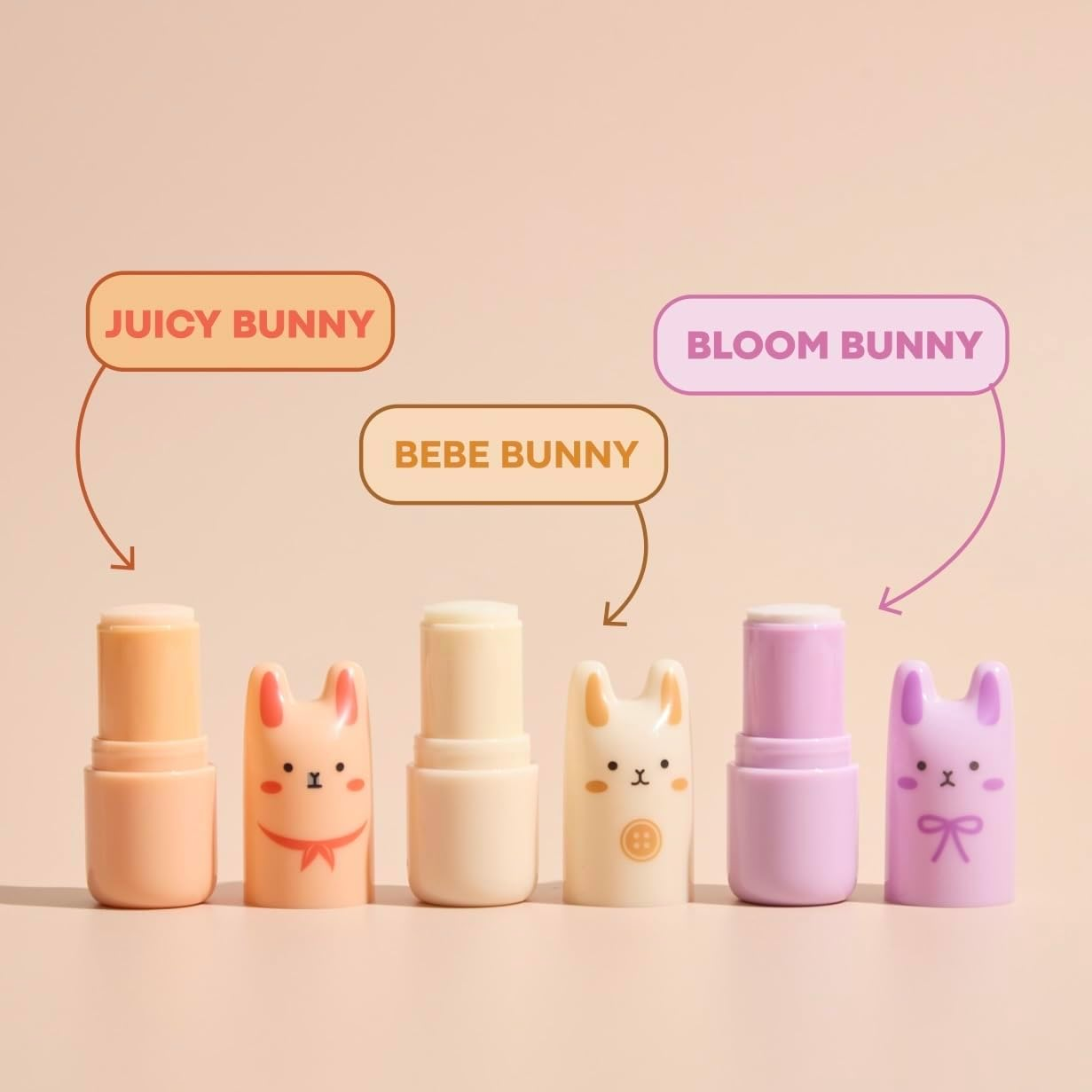 TONYMOLY Pocket Bunny Perfume Bars Stick, Perfume for Women, Body Spray & Fragrance, Travel Size Perfumes, 3Pk