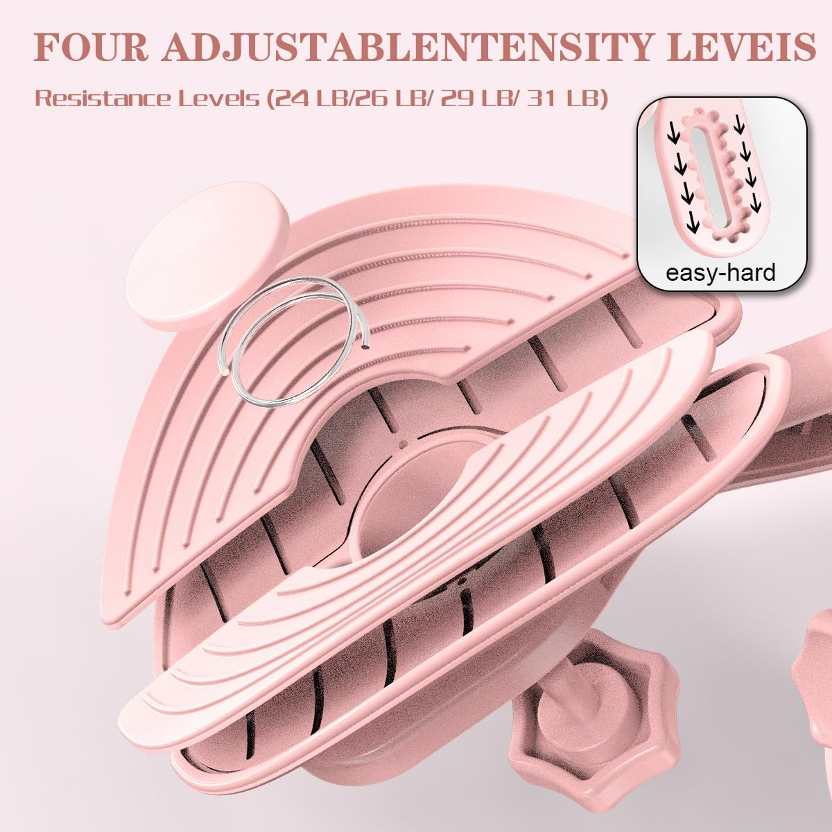 Thigh Master Thigh Exerciser, Kegel Exerciser for Pelvic Floor Muscle, Inner Thigh Exerciser for Butt, Arm, Leg Workout, 4 Levels Adjustable Resistance (Without Counter image number 5