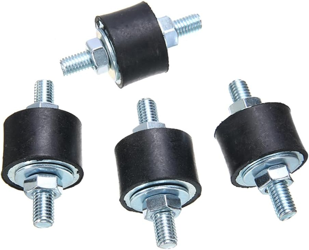 4Pcs M8 anti Vibration Male Rubber Mounts Car Boat Bobbin Damper Pump