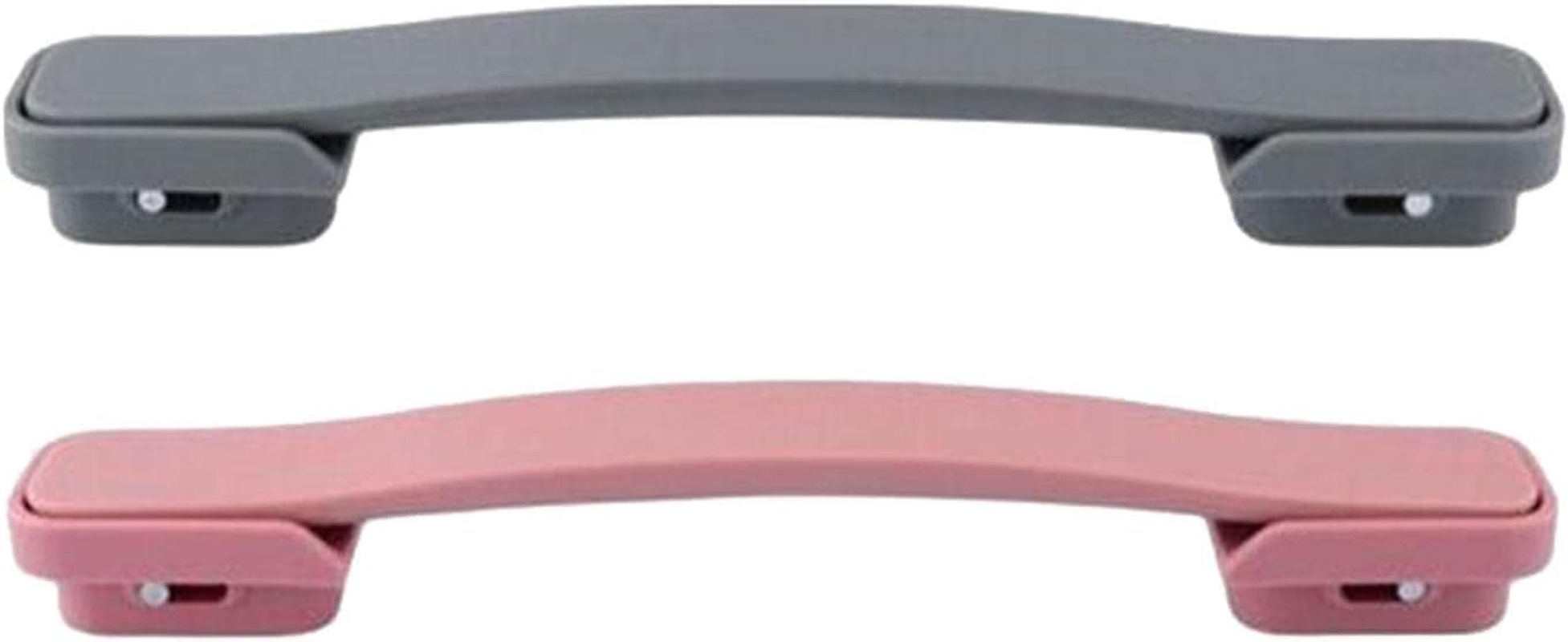 ZGUZMCMK 2Pieces Suitcase Travel Luggage Handle, Wear Resistan Box Handle Carrying Grip, Spare Strap Replacement Part Carry Handles, Gray and Pink, 22Cm