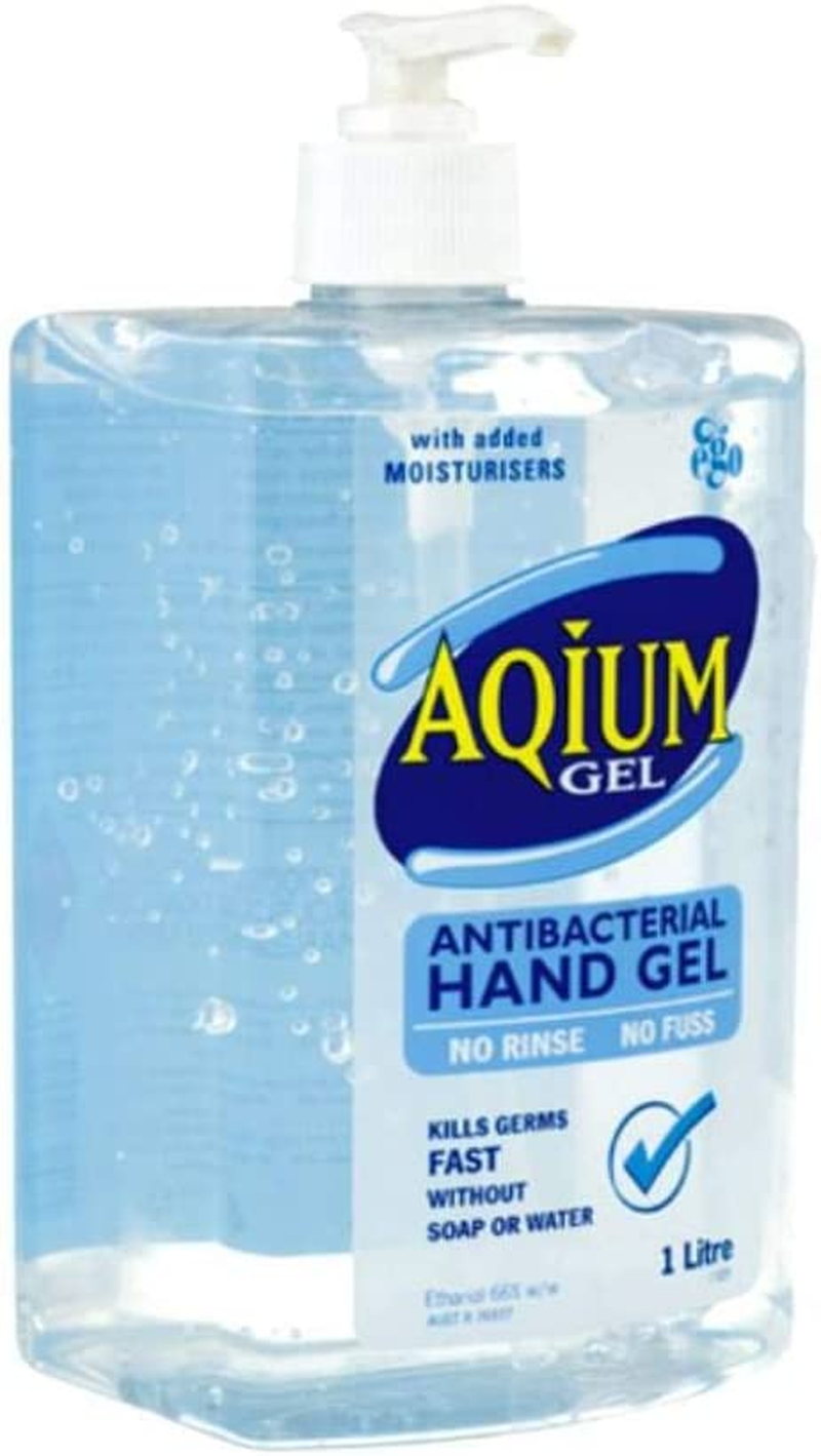 Aqium Antibacterial Hand Gel, 1 Liters image number 1