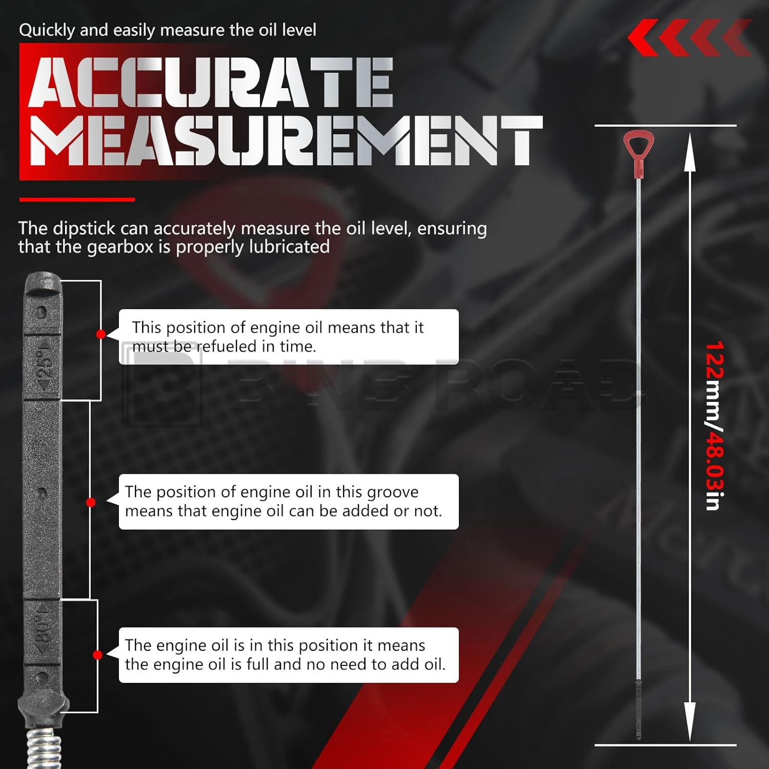 Transmission Dipstick Transmission Fluid Dipstick Tool Kit 140589152100 Compatible with Mercedes-Benz 722.6 Transmissions image number 2