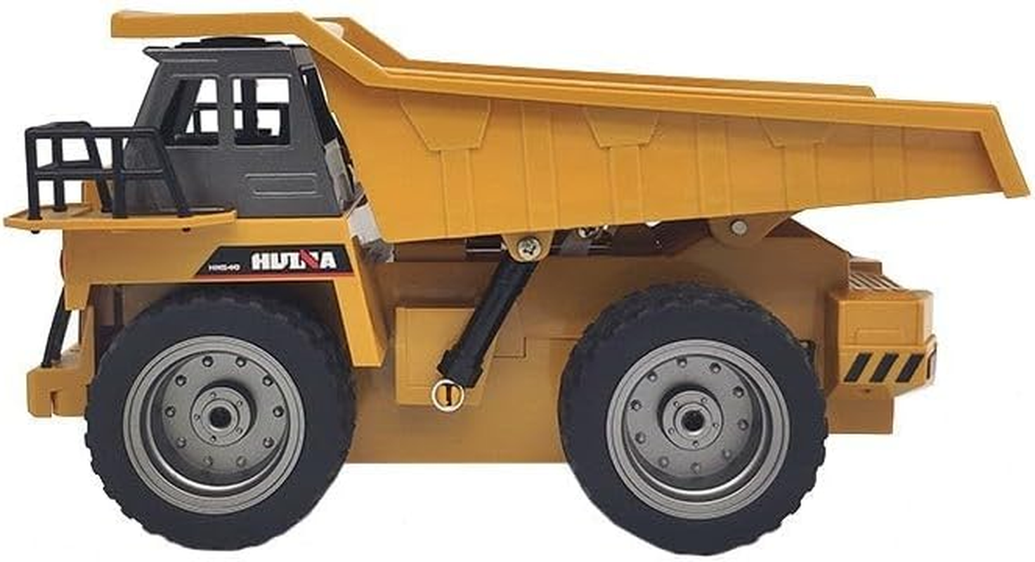 Lenoxx Remote Controlled Dump Truck for Kids - Premium Die-Cast 4 Wheel Garbage Truck Construction Vehicle Toy for Children - Light Effects & Lifting Back image number 3