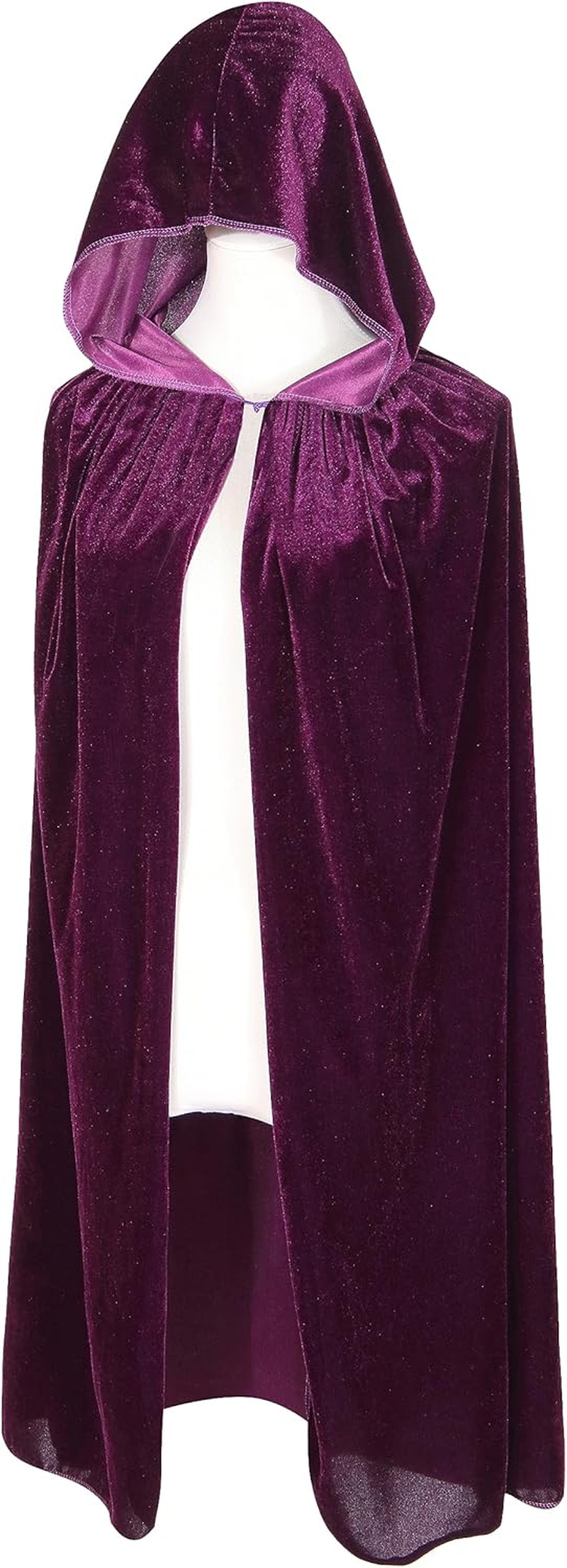 BIGXIAN Kids Hooded Velvet Cloak Halloween Christmas Fancy Cape for Kids - Brown image number 5