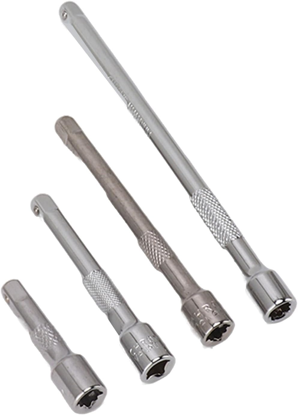 1/4 Inch 4 Piece Drive Socket Extension Bar Set Long Shaft Ratchet 50 75 100 150Mm Industrial Mechanical Work Tool image number 4