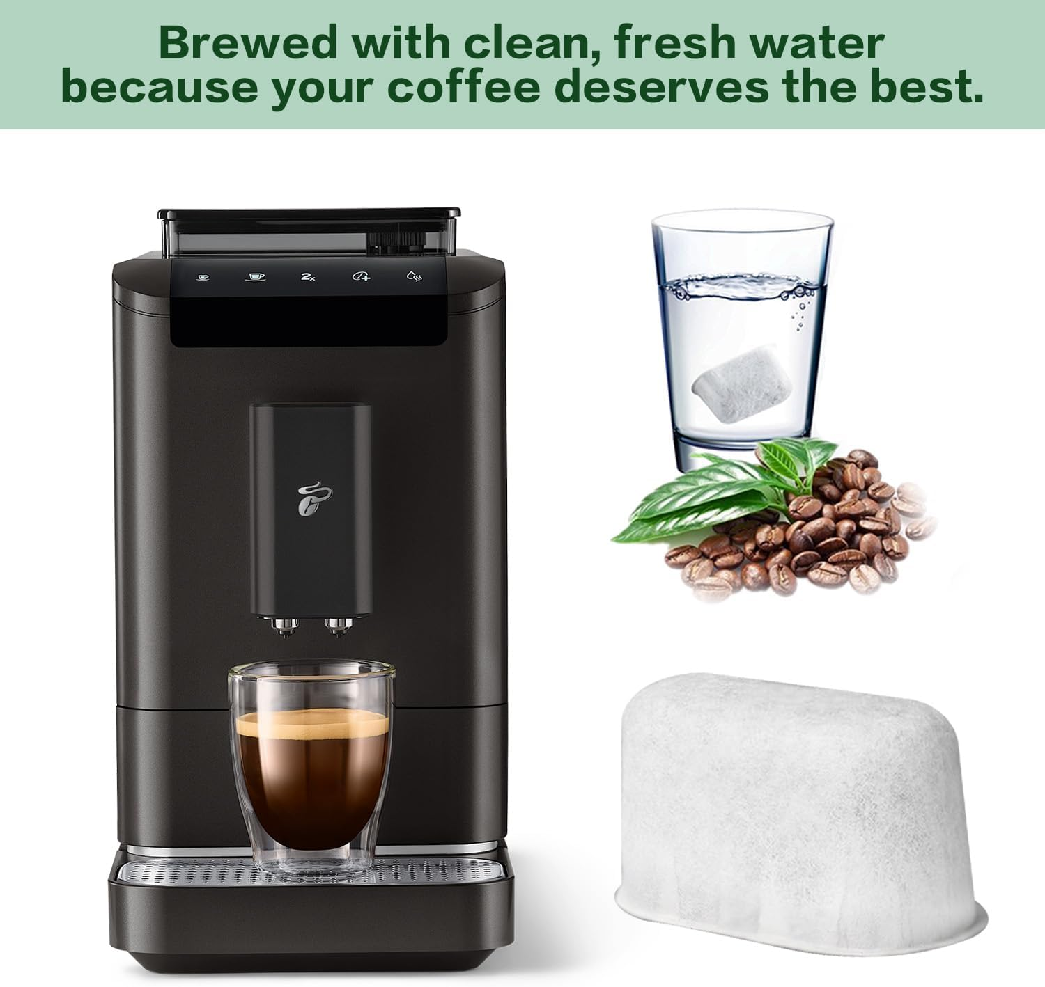 Kaoruo 12-Pack Water Filters for Coffee Machine Accessories BES840 BES860 BES870 BES878 BES900 BES920 BEP920 BES980 BES990 Bwf100,Replacement Water Filter image number 2