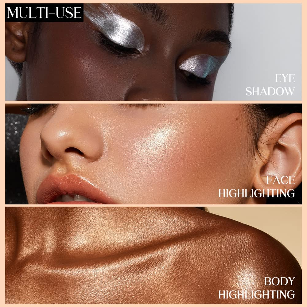 Balee 6PCS Liquid Glitter Eyeshadow, Sparkling Eyes Shadow Metallic Makeup Set with Opaque & Gel-Based Formula Creating Highlighter and Multi-Dimensional Eye Looks (Set B) image number 6