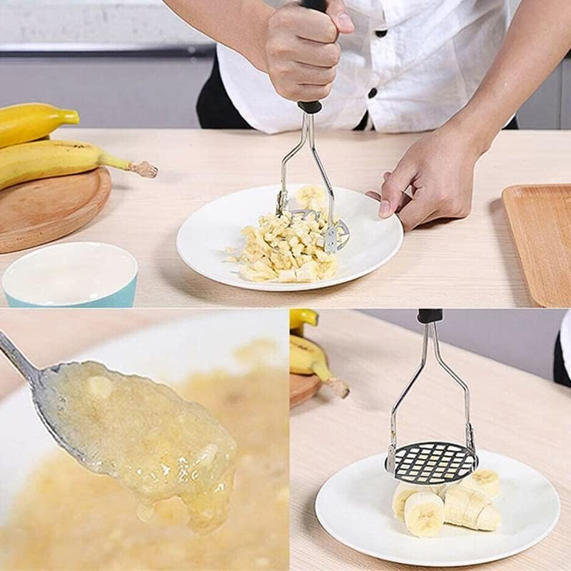 AIMALL Stainless Steel Potato Masher 10.2 Inch Vegetable Fruit Press Crusher Tool with Non-Slip Handle for Smooth Mash image number 6