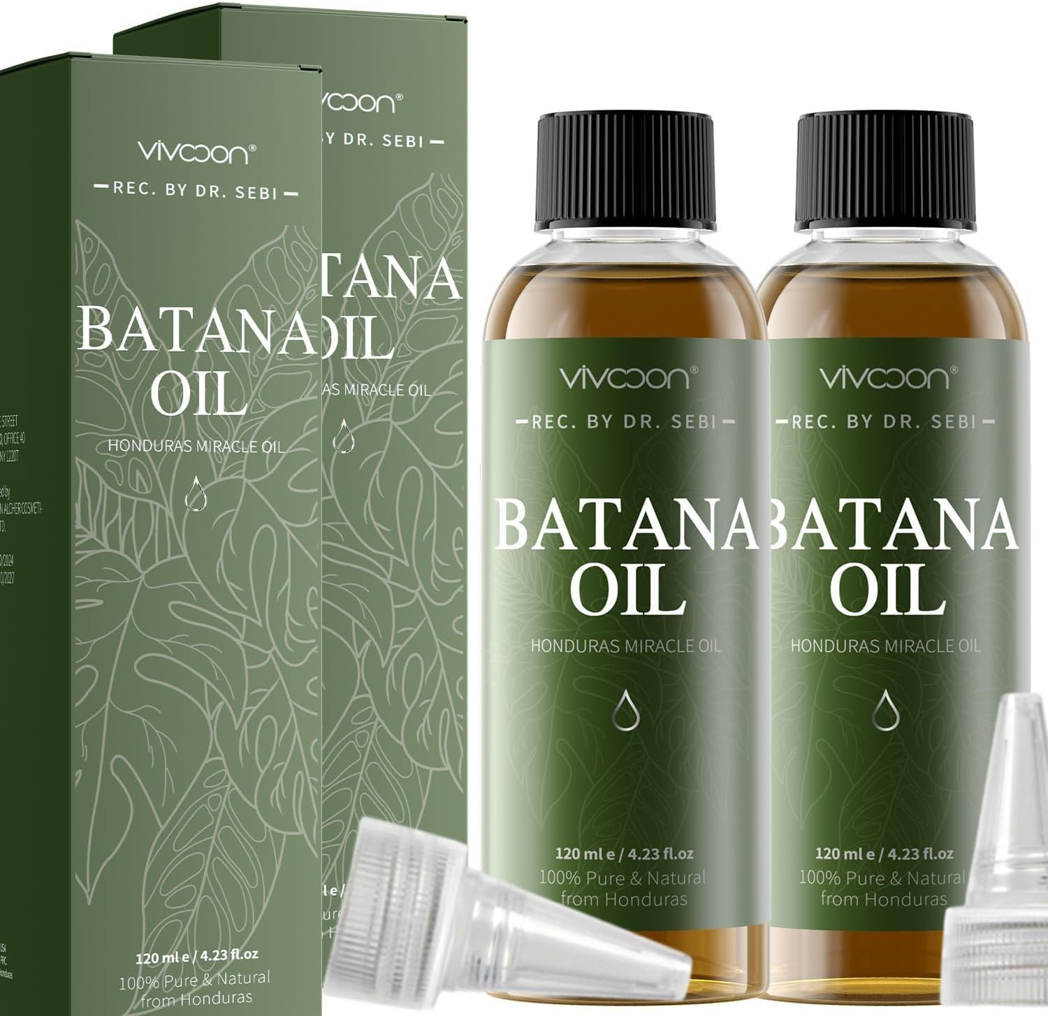Batana Oil for Hair Growth, 100% Pure & Natural Raw Batana Oil, Dr. Sebi Organic Oil from Honduras, Care for Hair Thickness & Scalp & Skin, 1 Bottle with 2 Caps 4.2Oz image number 6