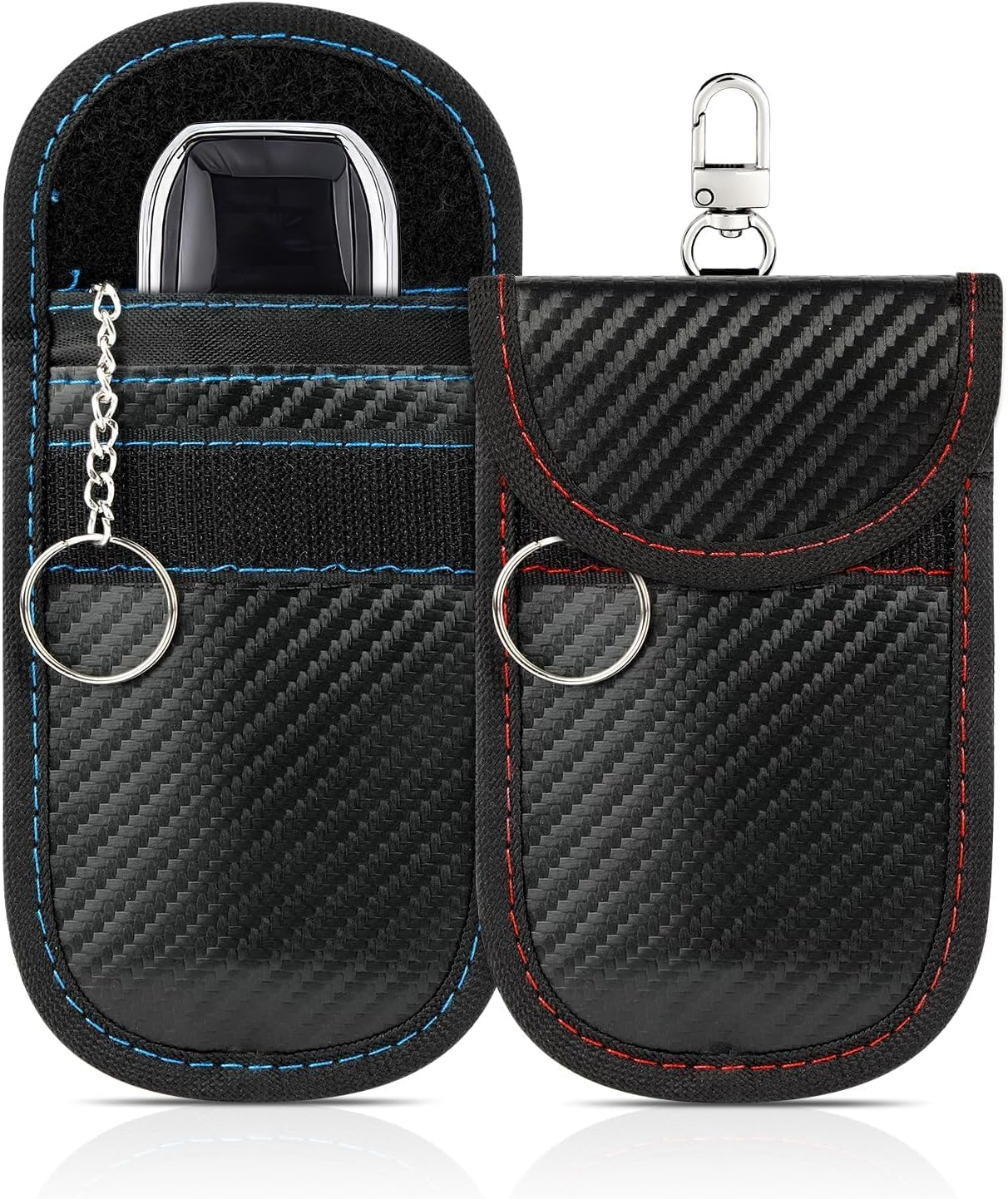 2-Pack Faraday Pouch for Car Keys &ndash; Signal Blocking Bag for Keyless Entry, RFID Blocker Case &ndash; Anti-Theft Protection for Key Fobs, Blocks Remote Hacking & Unauthorized Access image number 5